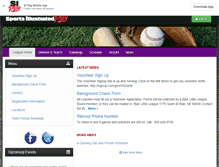 Tablet Screenshot of blairlittleleague.com